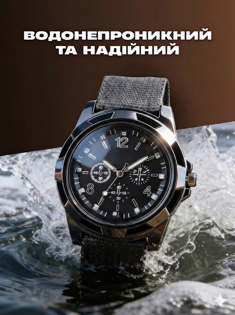 Чоловіча сумка + годинник у подарунок